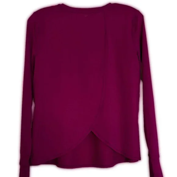 TWO Athleta Sunlover Tulip Back Tops NEW Deep Magenta and Navy Blue - Picture 3 of 16